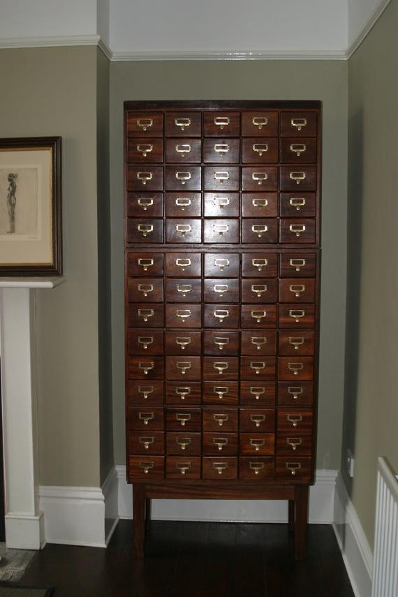 Best ideas about Library Card Cabinet
. Save or Pin Items similar to Card catalog cataloug library cabinet Now.