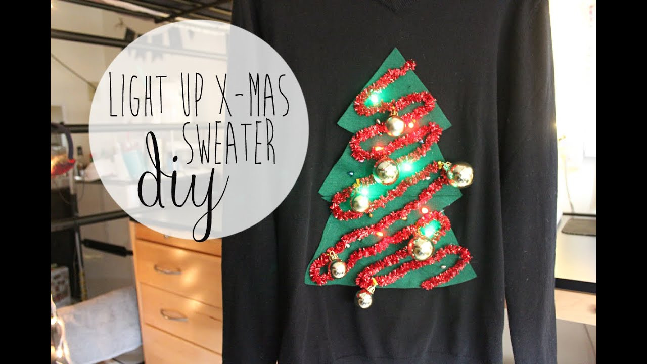 Best ideas about Light Up Christmas Sweater DIY
. Save or Pin DIY Christmas Sweater Now.