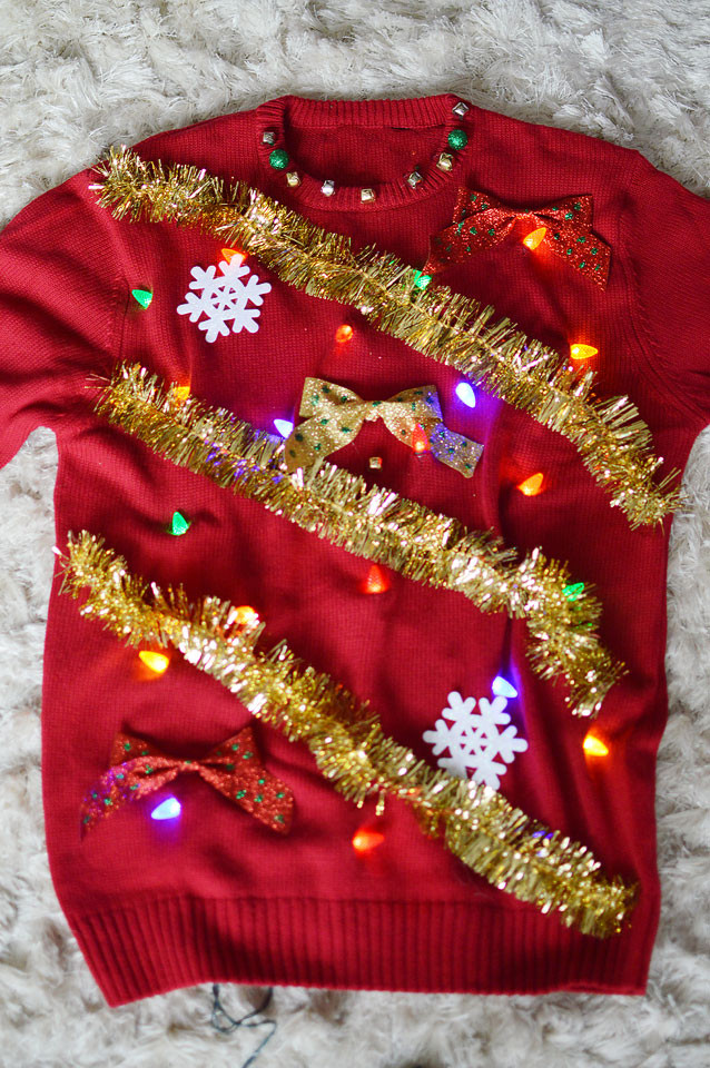 Best ideas about Light Up Christmas Sweater DIY
. Save or Pin DIY Light Up Ugly Christmas Sweater The Samantha Show Now.