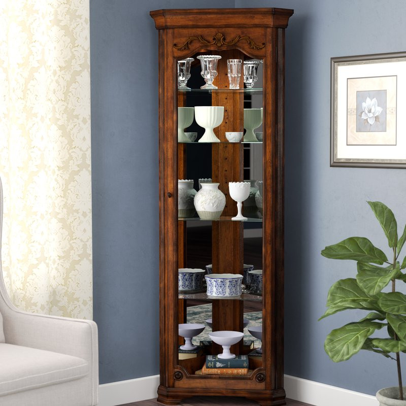 Best ideas about Lighted Curio Cabinet
. Save or Pin Astoria Grand Kenric Lighted Corner Curio Cabinet Now.