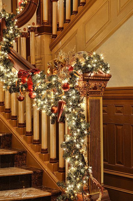 Best ideas about Lighted Garland For Staircase
. Save or Pin Banister Decor Christmas Stairs Pinterest Now.