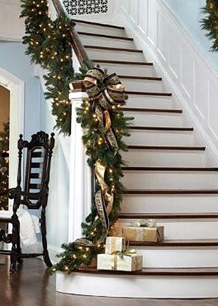 Best ideas about Lighted Garland For Staircase
. Save or Pin Christmas Staircase Decorating Ideas Pink Lover Now.