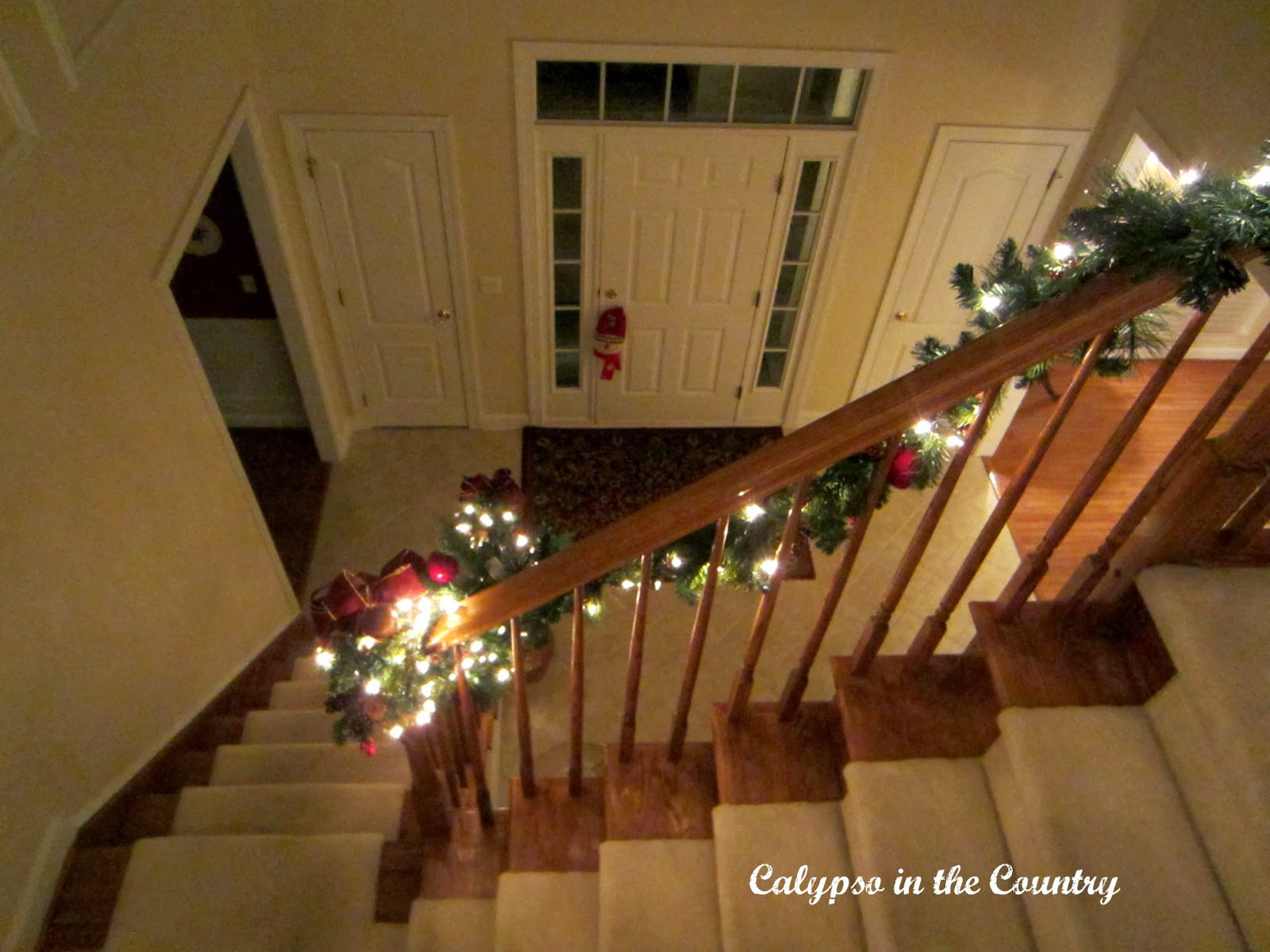 Best ideas about Lighted Garland For Staircase
. Save or Pin Staircase with Lights Calypso in the Country Now.