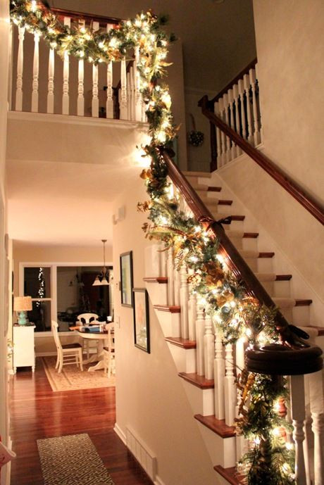 Best ideas about Lighted Garland For Staircase
. Save or Pin Wedding staircase Front doors and Window on Pinterest Now.