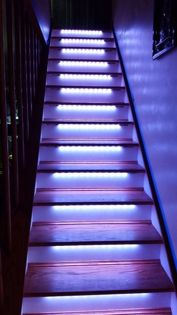 Best ideas about Lighting For Stair
. Save or Pin LED NeoPixel Motion Sensor Stair Lighting Now.