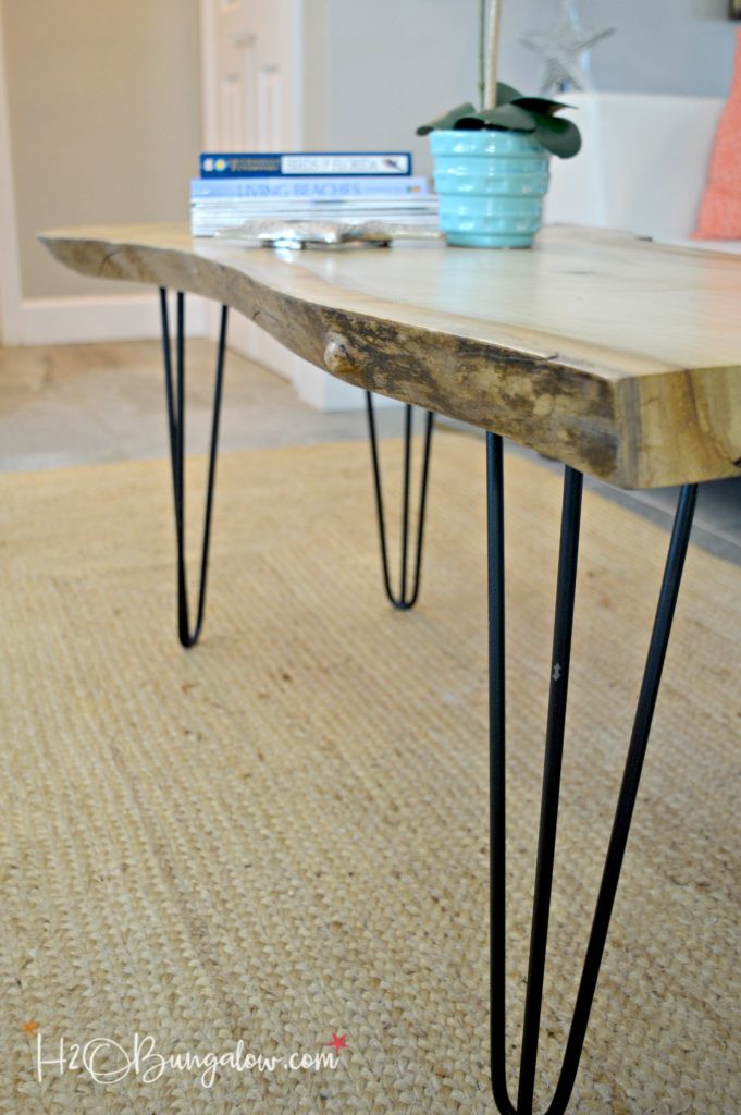Best ideas about Live Edge Coffee Table DIY
. Save or Pin Hairpin Leg DIY Live Edge Wood Coffee Table H20Bungalow Now.