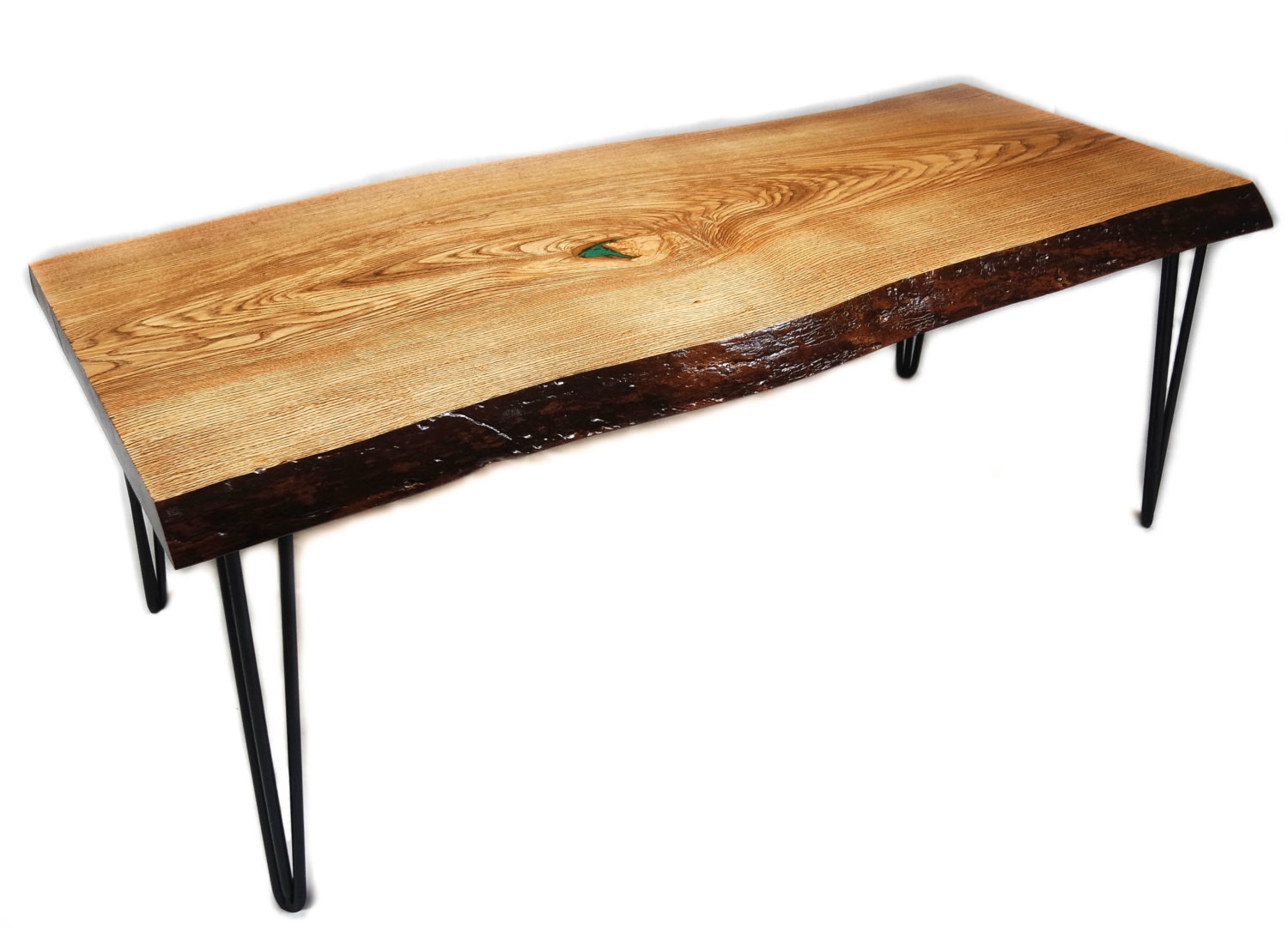 Best ideas about Live Edge Wood Coffee Table
. Save or Pin Ash Live Edge Wood Slab Coffee Table with Black Hairpin Legs Now.