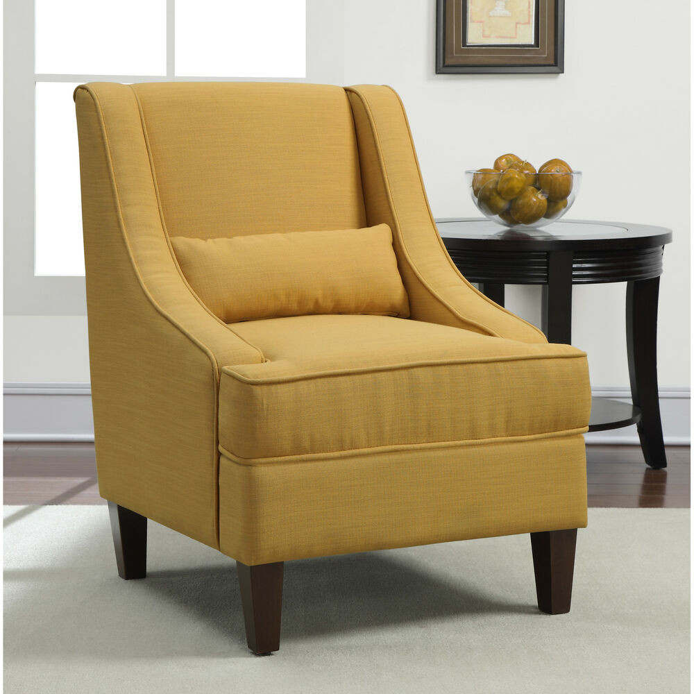 Best ideas about Living Room Accent Chairs
. Save or Pin French Yellow Upholstery Arm Chair Seat Living Room Now.