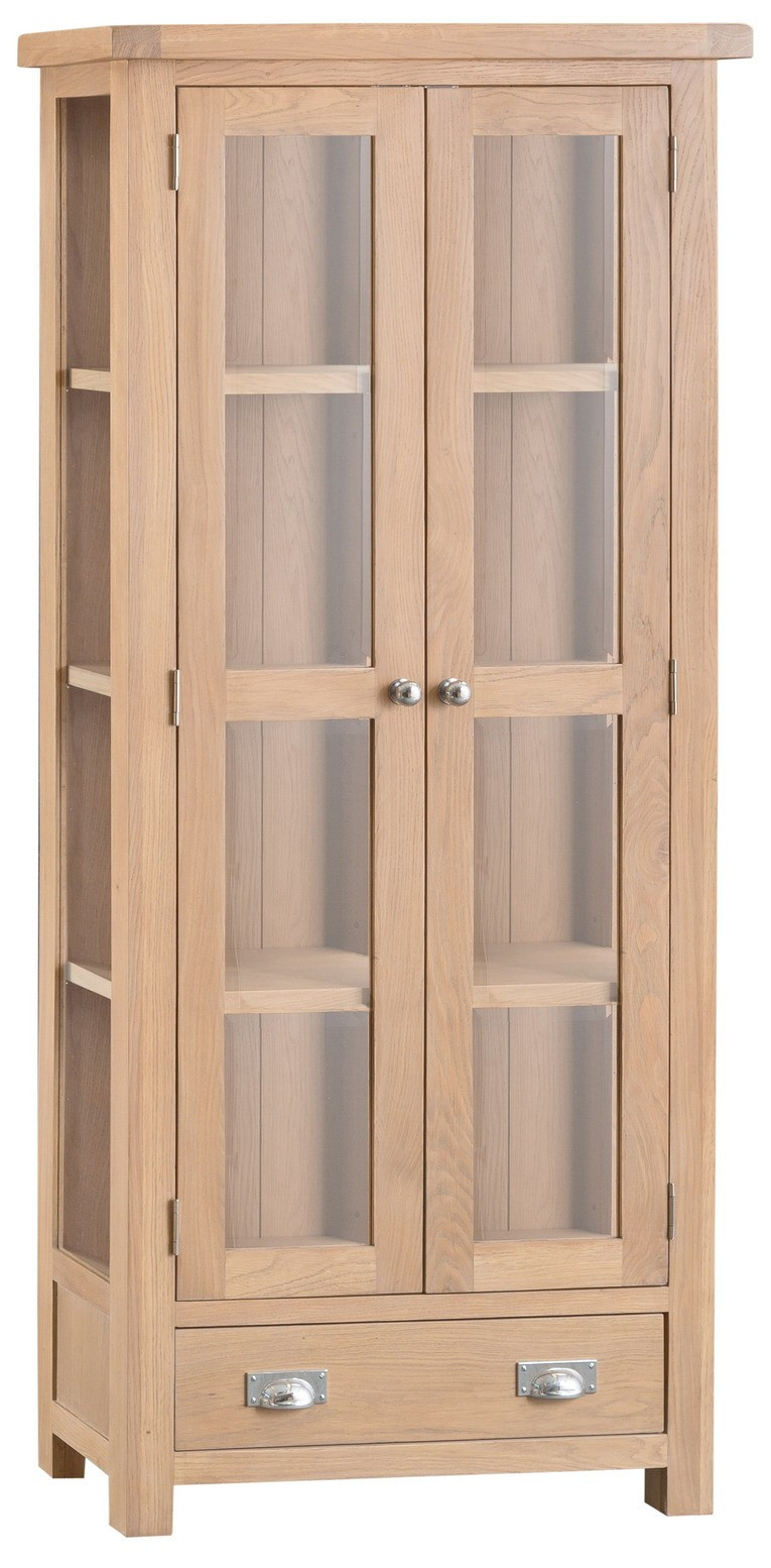 Best ideas about Living Room Cabinets With Doors
. Save or Pin Cardiff Oak Display Cabinet with glass doors Display Now.