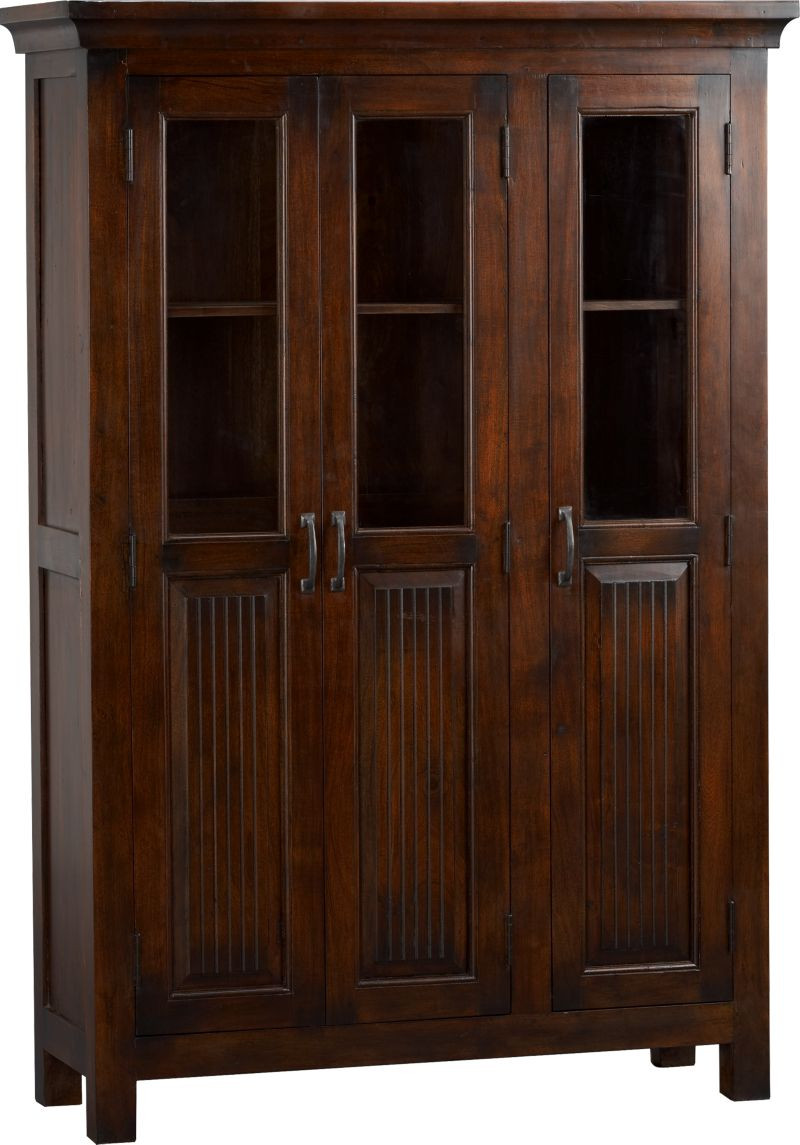 Best ideas about Living Room Cabinets With Doors
. Save or Pin Rustic Living Room with Espresso Wooden Tall Cabinet 3 Now.