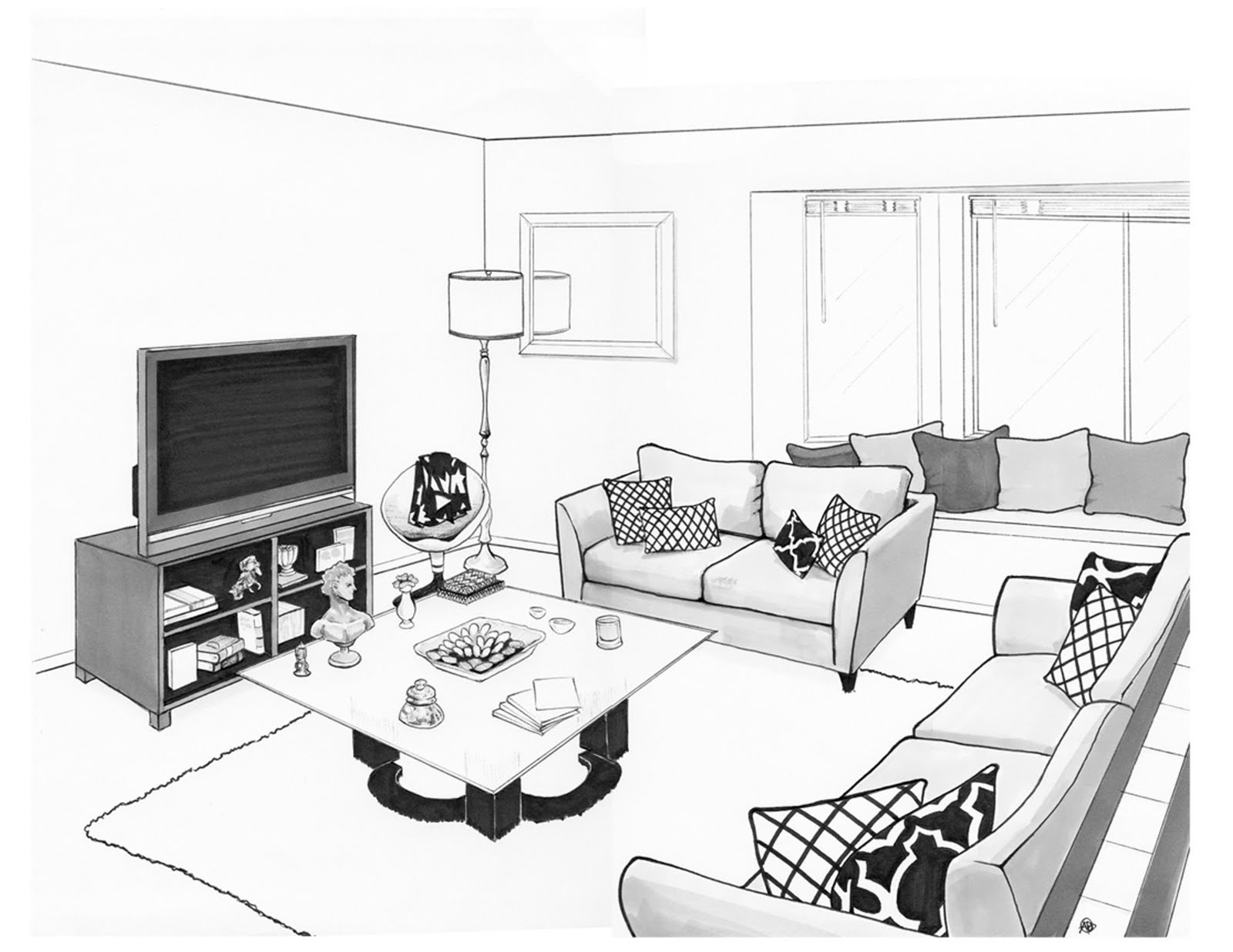 Best ideas about Living Room Drawing
. Save or Pin Drawn living room cartoon lounge Pencil and in color Now.