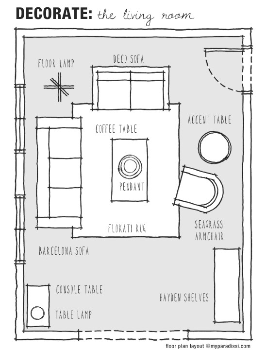 Best ideas about Living Room Floor Plans
. Save or Pin DECORATE The living room Now.