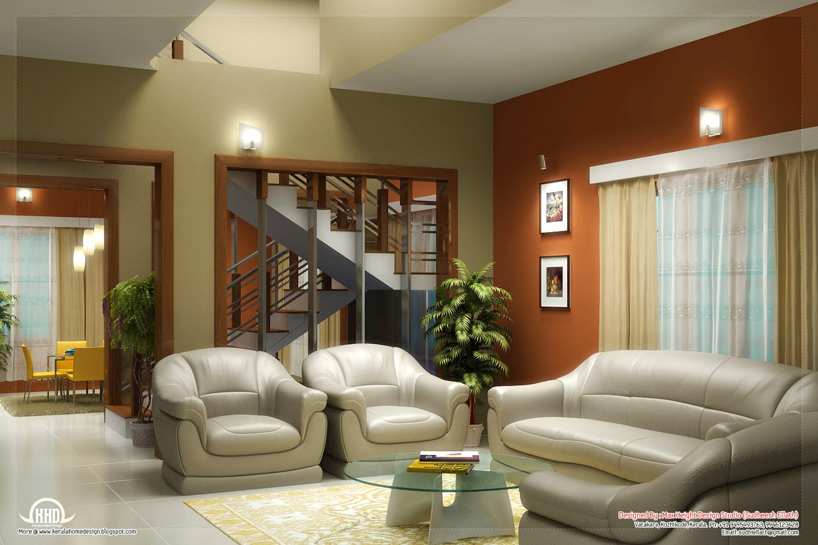 Best ideas about Living Room Interior
. Save or Pin Beautiful living room rendering Kerala home design and Now.