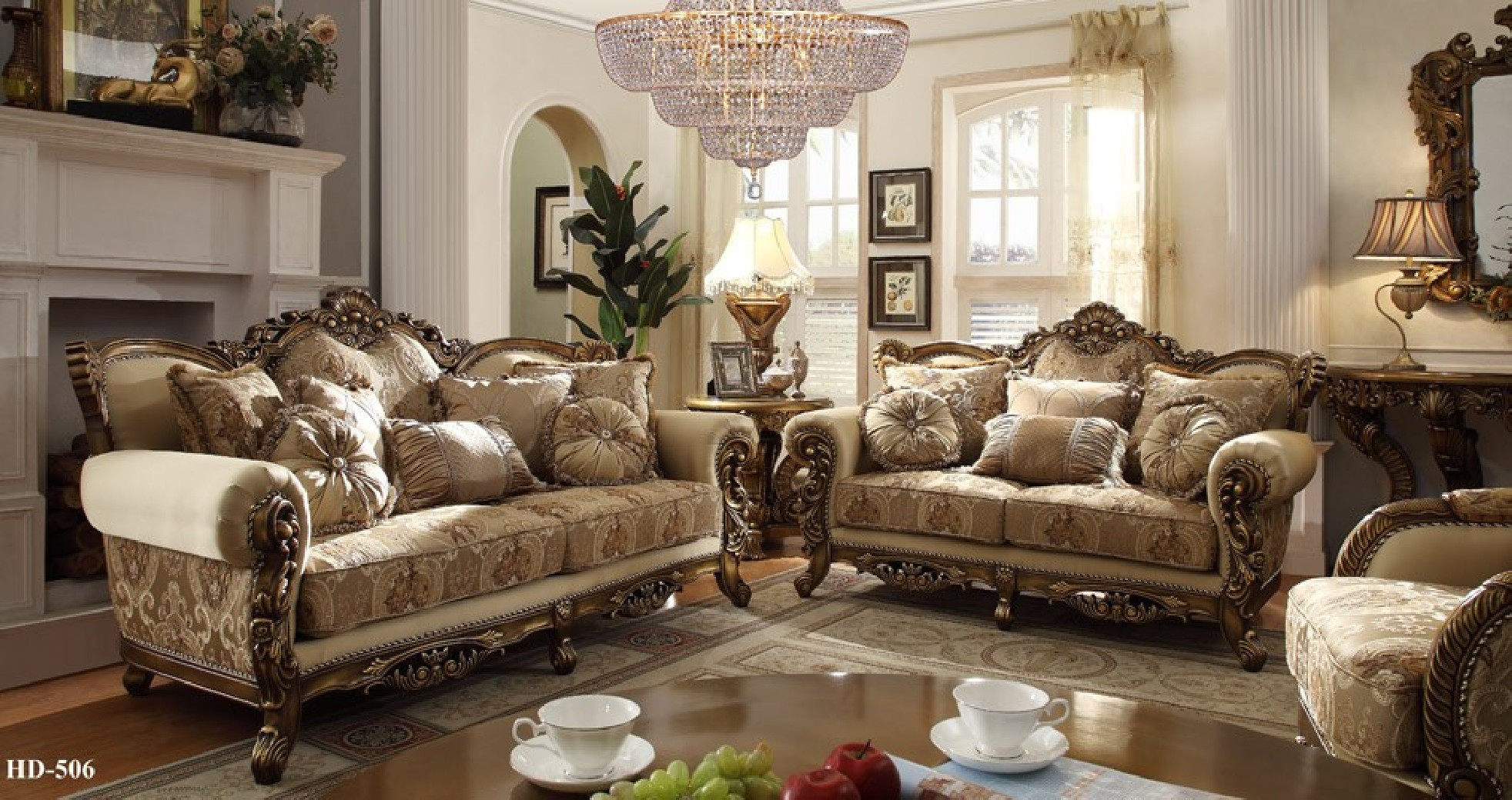 Best ideas about Living Room Sets
. Save or Pin Homey Design upholstery living room set Victorian Now.