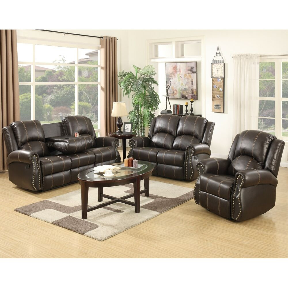 Best ideas about Living Room Sofa
. Save or Pin Gold Thread 3 2 1 Sofa Set Loveseat Couch Recliner Leather Now.