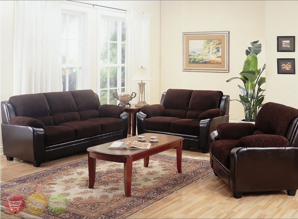 Best ideas about Living Room Sofa
. Save or Pin Monika Chocolate Sofa LoveSeat & Chair Casual 3 Piece Now.