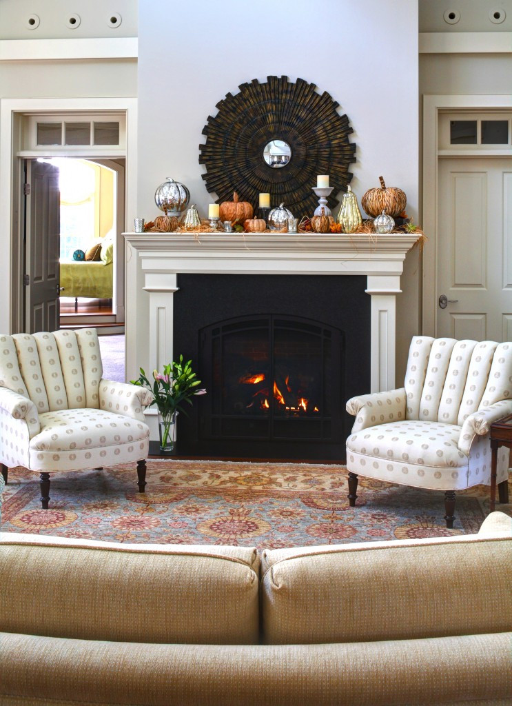 Best ideas about Living Room With Fireplace
. Save or Pin Autumn Fireplace Mantel Inspirations FRENCH COUNTRY Now.