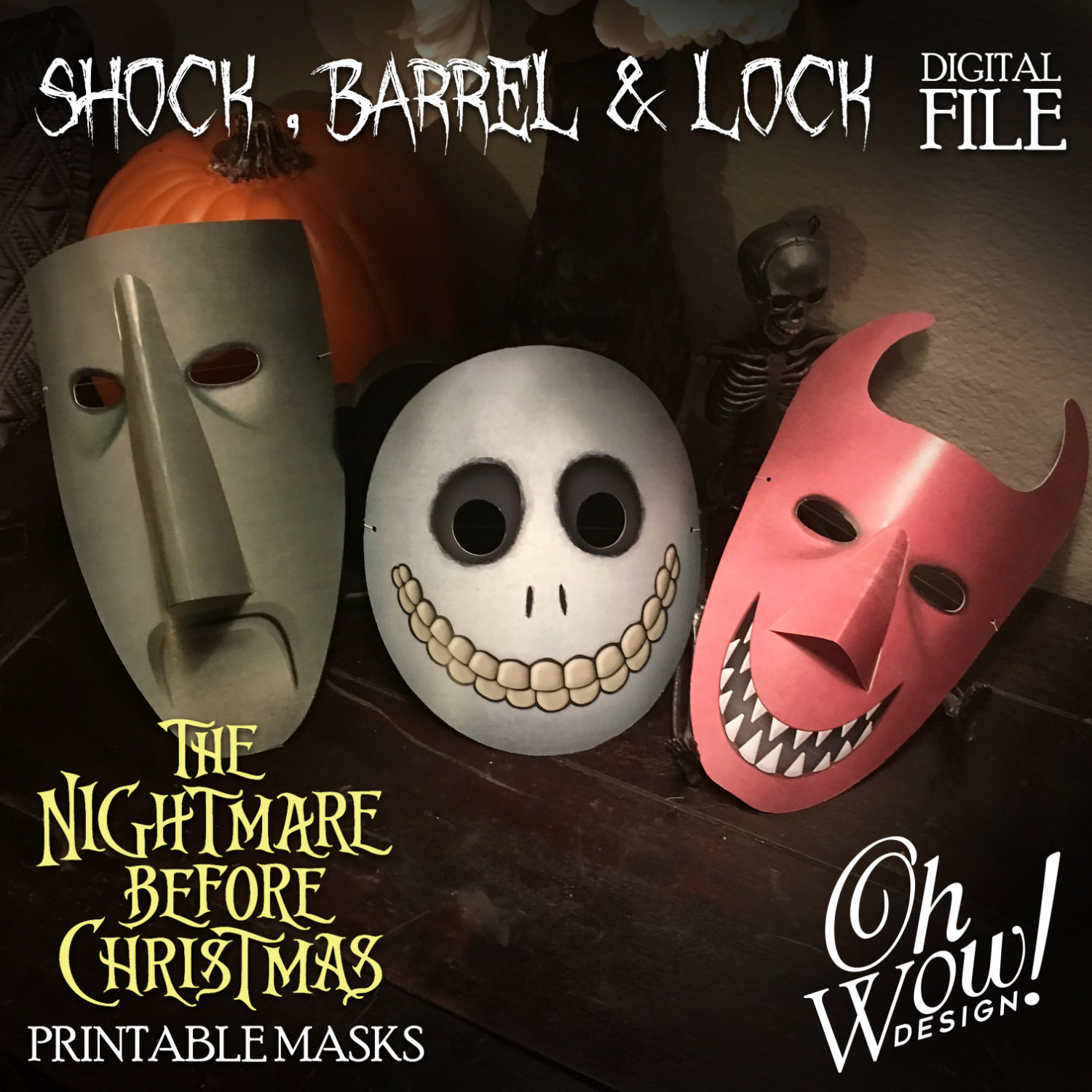 Best ideas about Lock Shock And Barrel Masks DIY
. Save or Pin The Nightmare Before Christmas character mask Lock Shock Now.