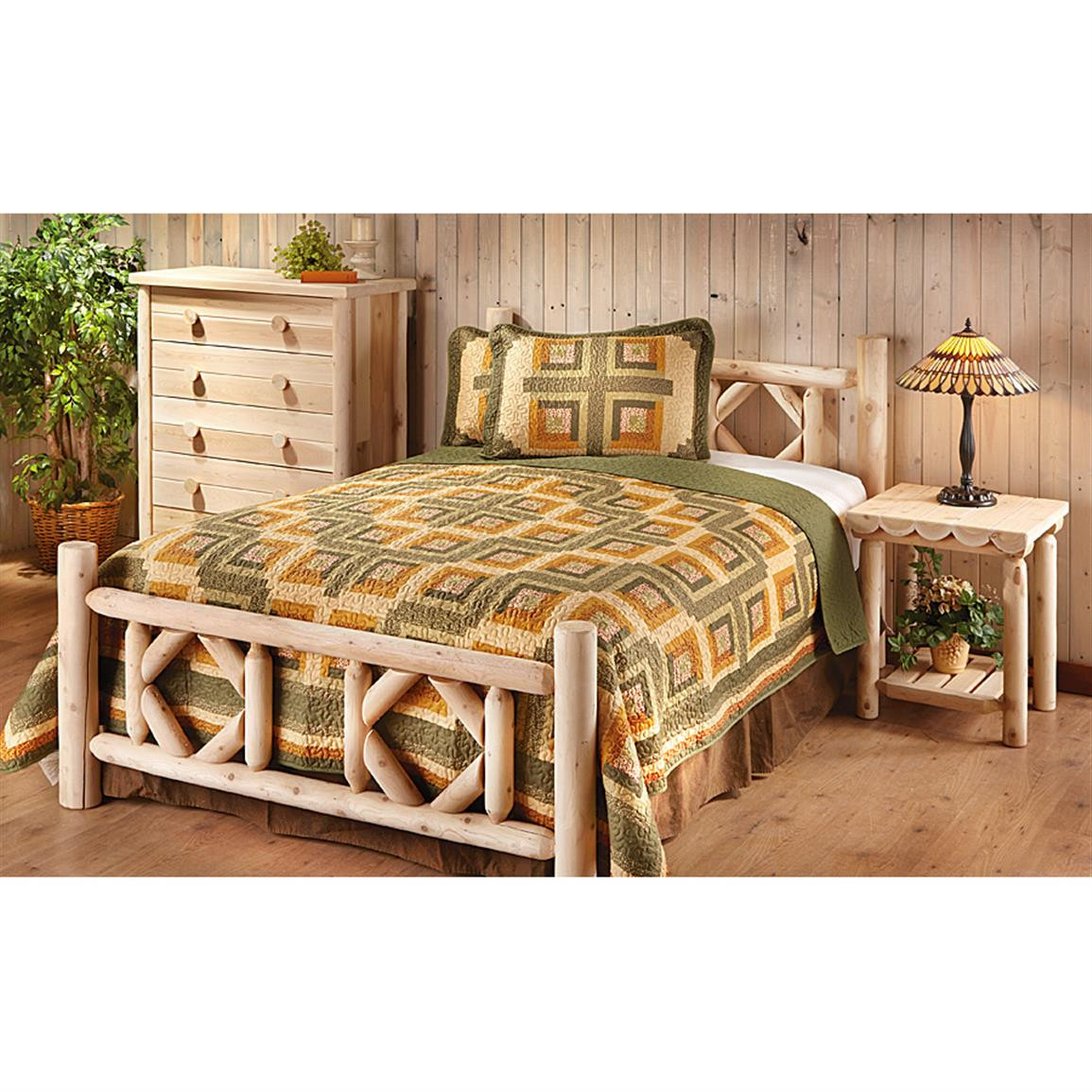 Best ideas about Log Bedroom Set
. Save or Pin Queen CASTLECREEK Diamond Cedar Log Bed Bedroom Now.