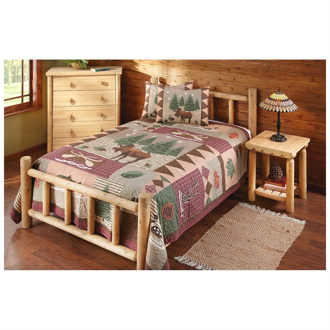 Best ideas about Log Bedroom Set
. Save or Pin CASTLECREEK Cedar Log Bed King Bedroom Sets at Now.