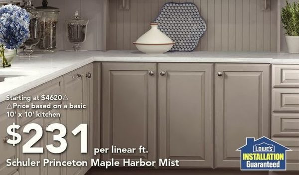 Best ideas about Lowe'S Kitchen Cabinets
. Save or Pin Lowe s Schuler Princeton Maple Harbor Mist Kitchen Now.