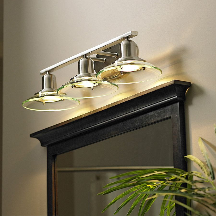 Best ideas about Lowes Bathroom Vanity Lights
. Save or Pin Shop allen roth 3 Light Galileo Brushed Nickel Standard Now.