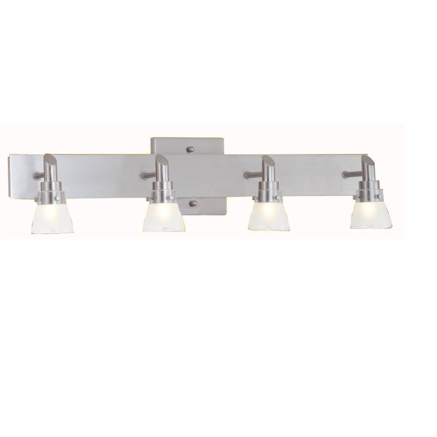 Best ideas about Lowes Bathroom Vanity Lights
. Save or Pin Portfolio 4 Light Brushed Nickel Bathroom Vanity Light Now.