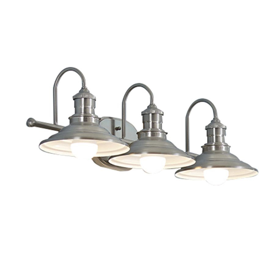 Best ideas about Lowes Bathroom Vanity Lights
. Save or Pin Shop allen roth 3 Light Hainsbrook Antique Pewter Now.