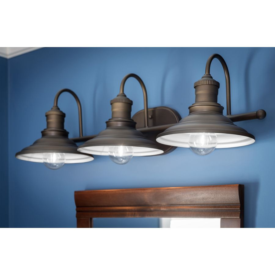 Best ideas about Lowes Bathroom Vanity Lights
. Save or Pin Shop allen roth 3 Light Hainsbrook Aged Bronze Bathroom Now.