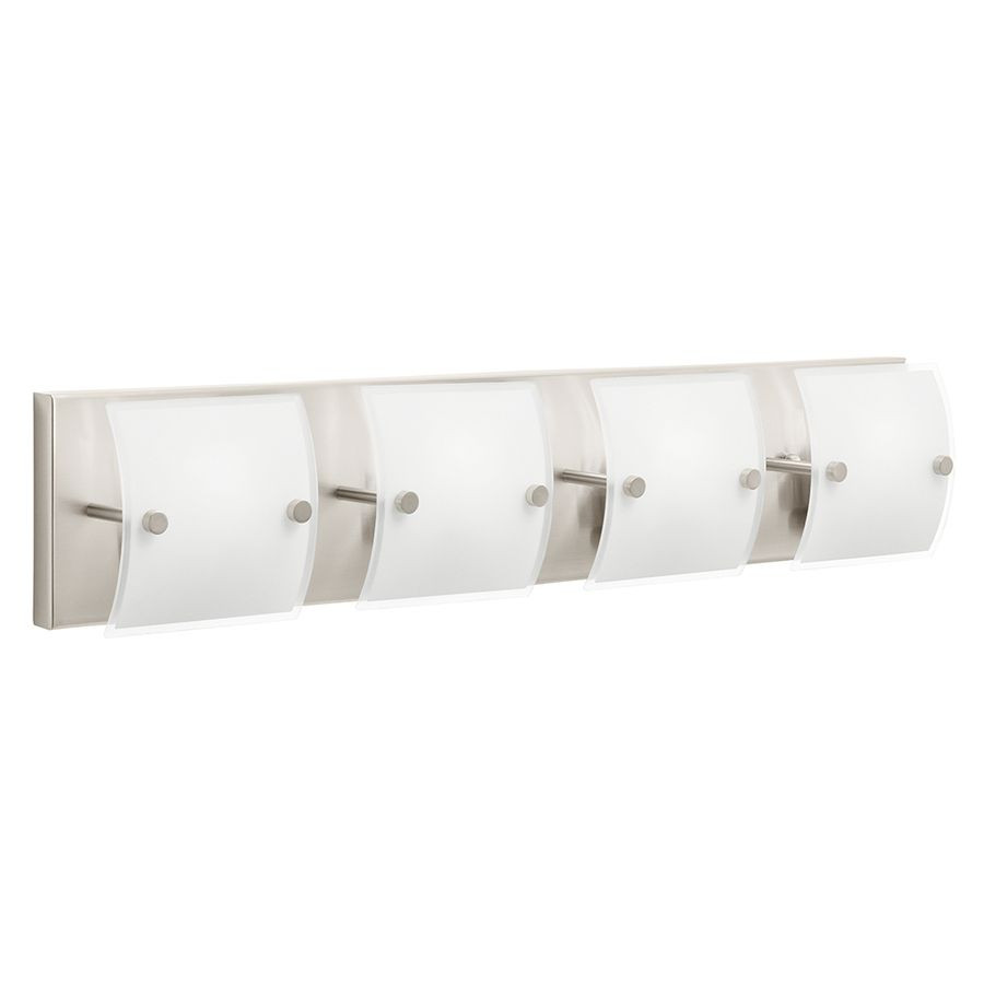 Best ideas about Lowes Bathroom Vanity Lights
. Save or Pin Shop Kichler Lighting 4 Light Covero Brushed Nickel Now.