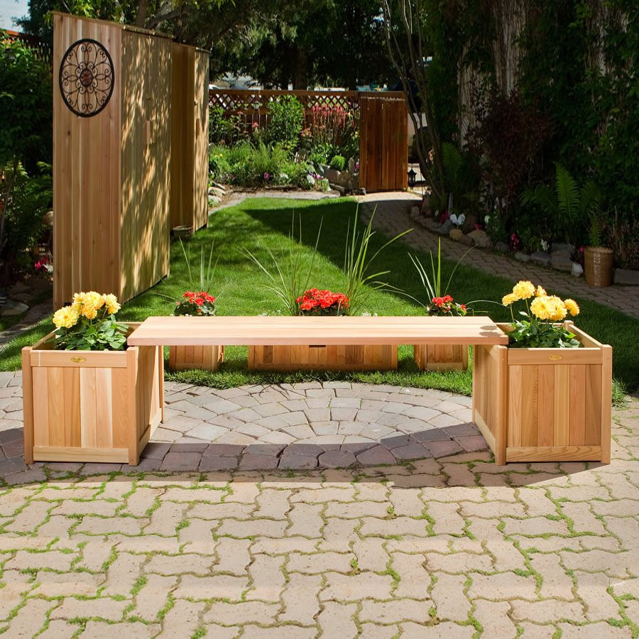 Best ideas about Lowes Outdoor Planters
. Save or Pin All Things Cedar PLB60U 3P 3 Piece Planter Box with Bench Now.