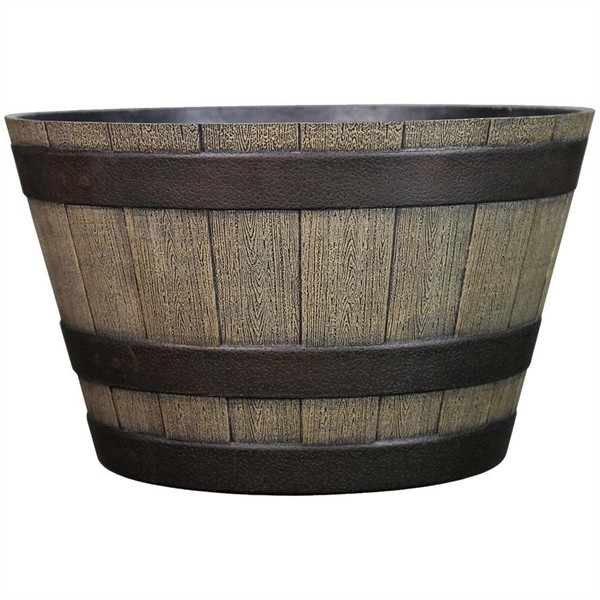 Best ideas about Lowes Outdoor Planters
. Save or Pin Garden Treasures 19 in Resin Whiskey Barrel Planter Now.