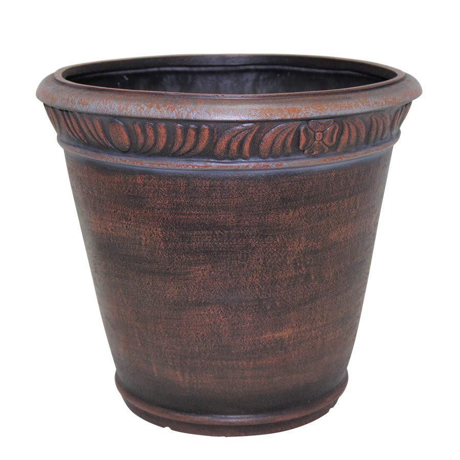 Best ideas about Lowes Outdoor Planters
. Save or Pin Garden Treasures Bronze Round Planter Now.