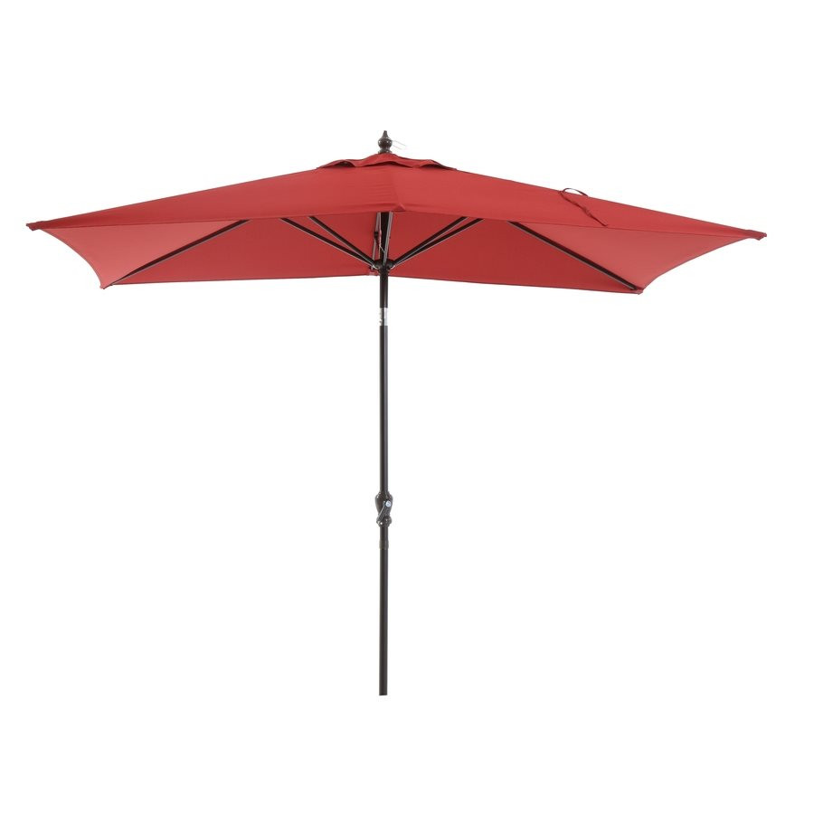 Best ideas about Lowes Patio Umbrella
. Save or Pin Garden Treasures 9 ft x 6 5 ft Rectangular Red Market Now.