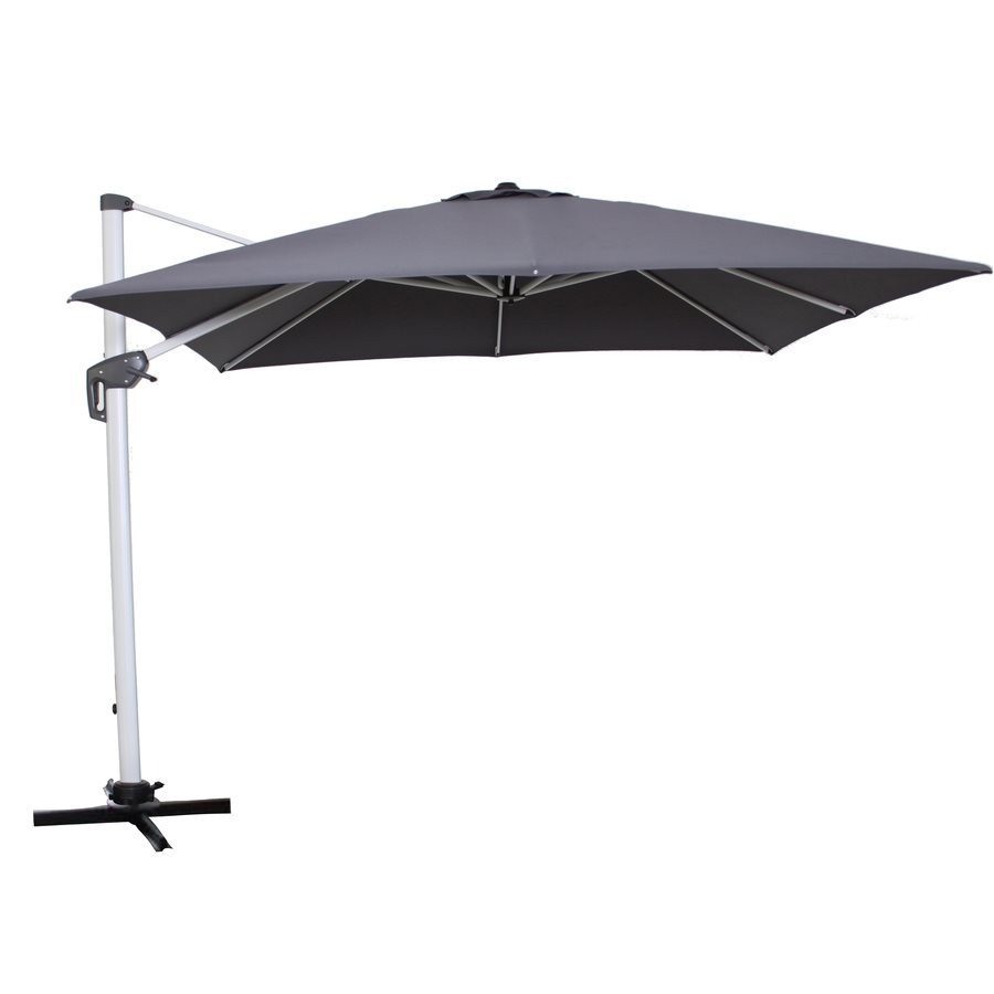Best ideas about Lowes Patio Umbrellas
. Save or Pin allen roth 10 ft x 10 ft Grey fset Umbrella with Crank Now.