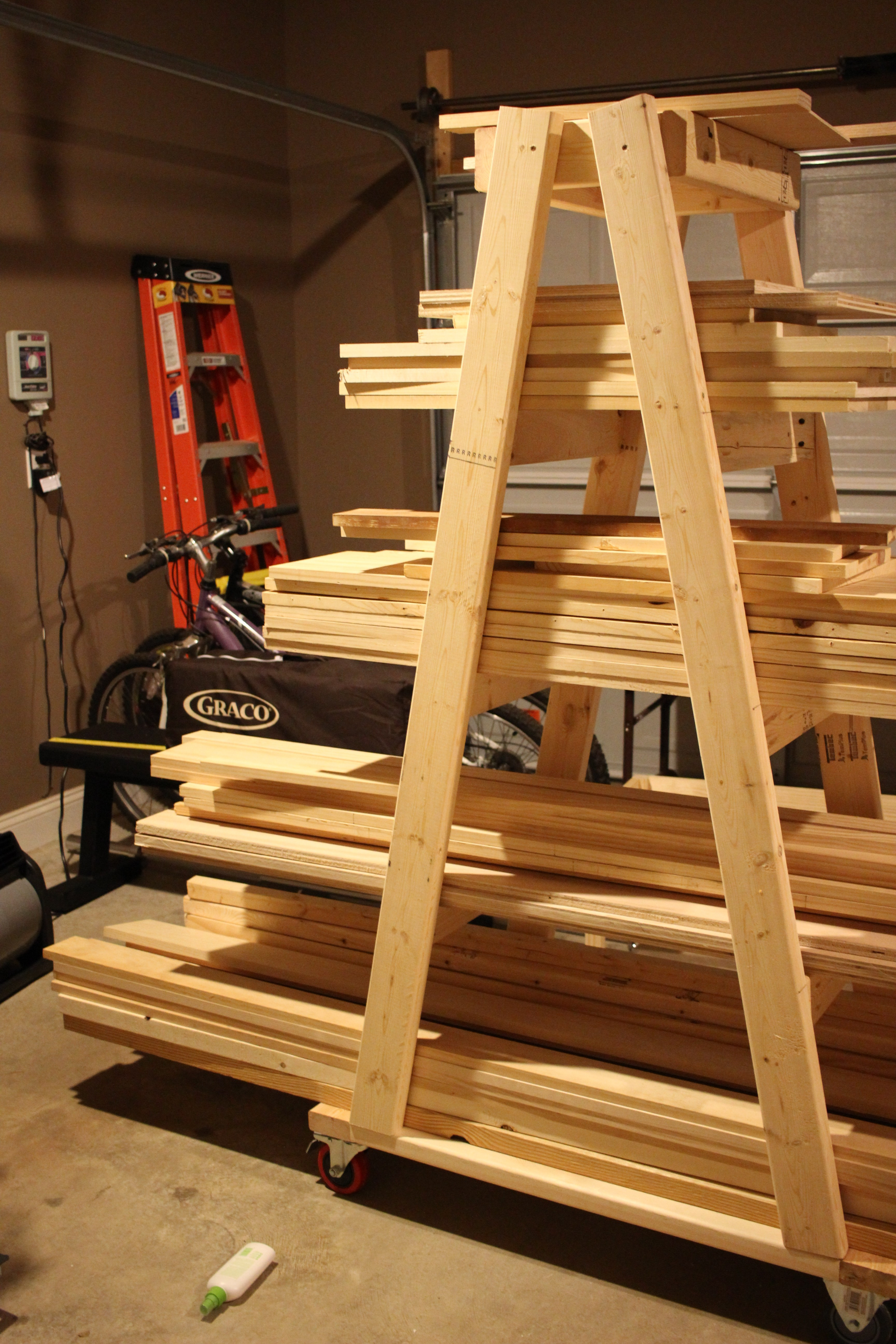 Best ideas about Lumber Rack DIY
. Save or Pin DIY Mobile Lumber Rack Plans by Rogue Engineer Now.