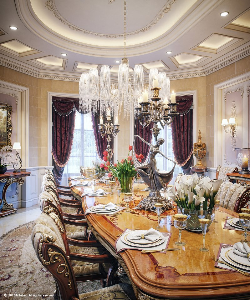 Best ideas about Luxury Dining Room
. Save or Pin Luxury Villa in Qatar [Visualized] Now.