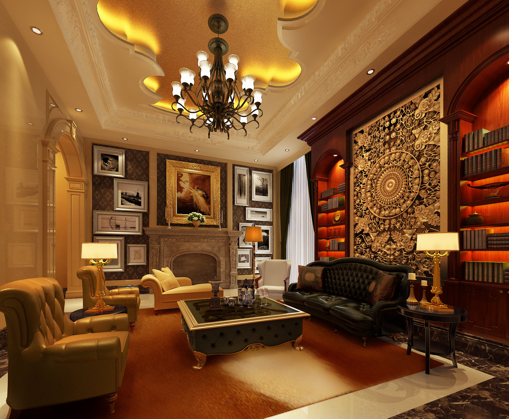 Best ideas about Luxury Living Room
. Save or Pin Luxury living room 3D Model x CGTrader Now.