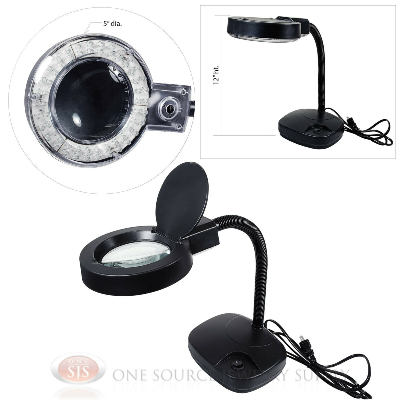 Best ideas about Magnify Desk Lamp
. Save or Pin 60 LED Illuminated Magnifying Glass Desk Lamp Black Now.