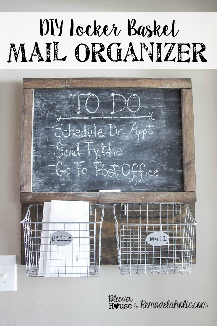 Best ideas about Mail Organizer DIY
. Save or Pin DIY Locker Basket Mail Organizer Now.