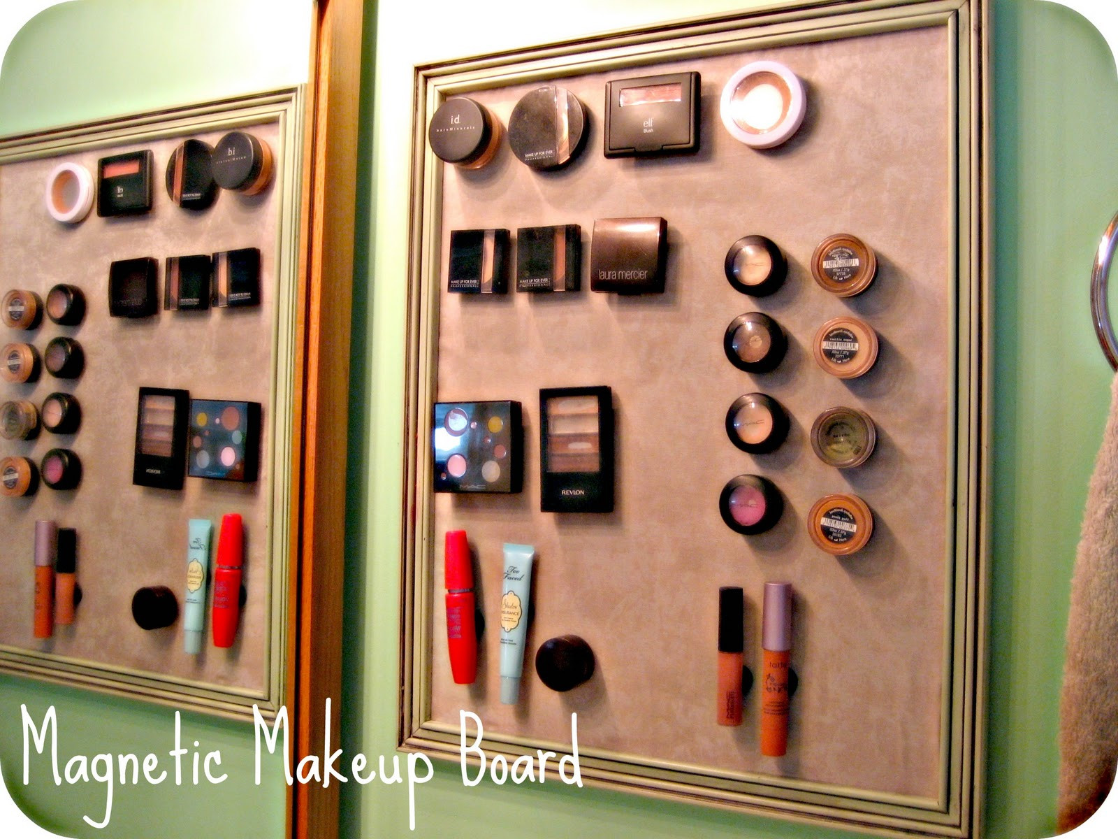 Best ideas about Makeup Organization DIY
. Save or Pin J House Tawk Magnetic Makeup Board Now.