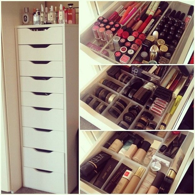 Best ideas about Makeup Storage Ideas Ikea
. Save or Pin 7 IKEA Inspired DIY Makeup Storage Ideas Now.