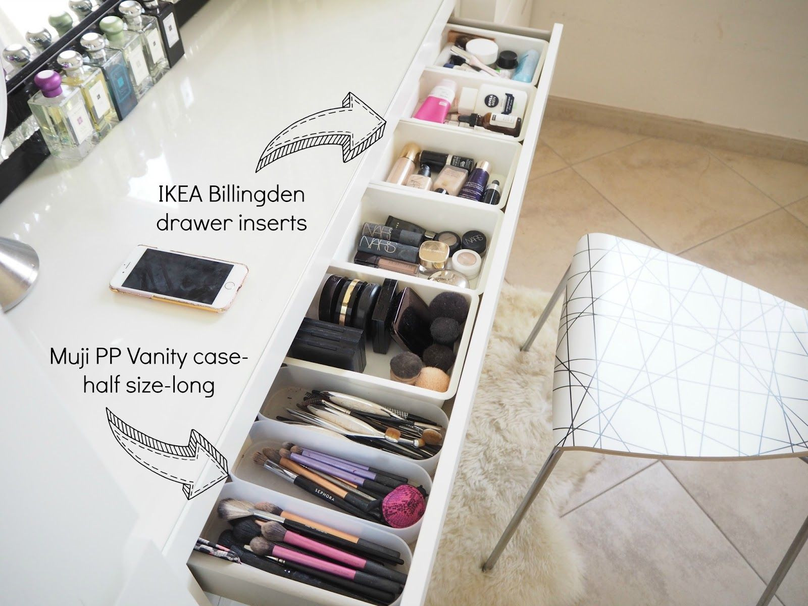 Best ideas about Makeup Storage Ideas Ikea
. Save or Pin My make up storage vanity bedroom tour Expat Make Up Now.