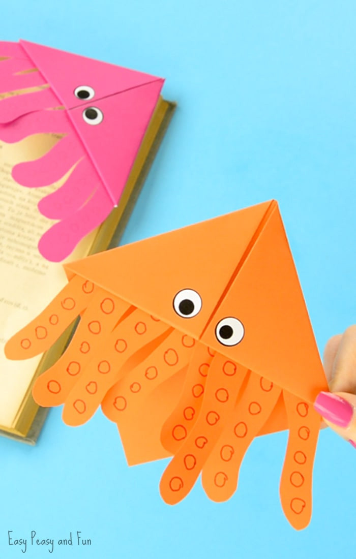 Best ideas about Making For Kids
. Save or Pin Octopus Corner Bookmarks Easy Peasy and Fun Now.