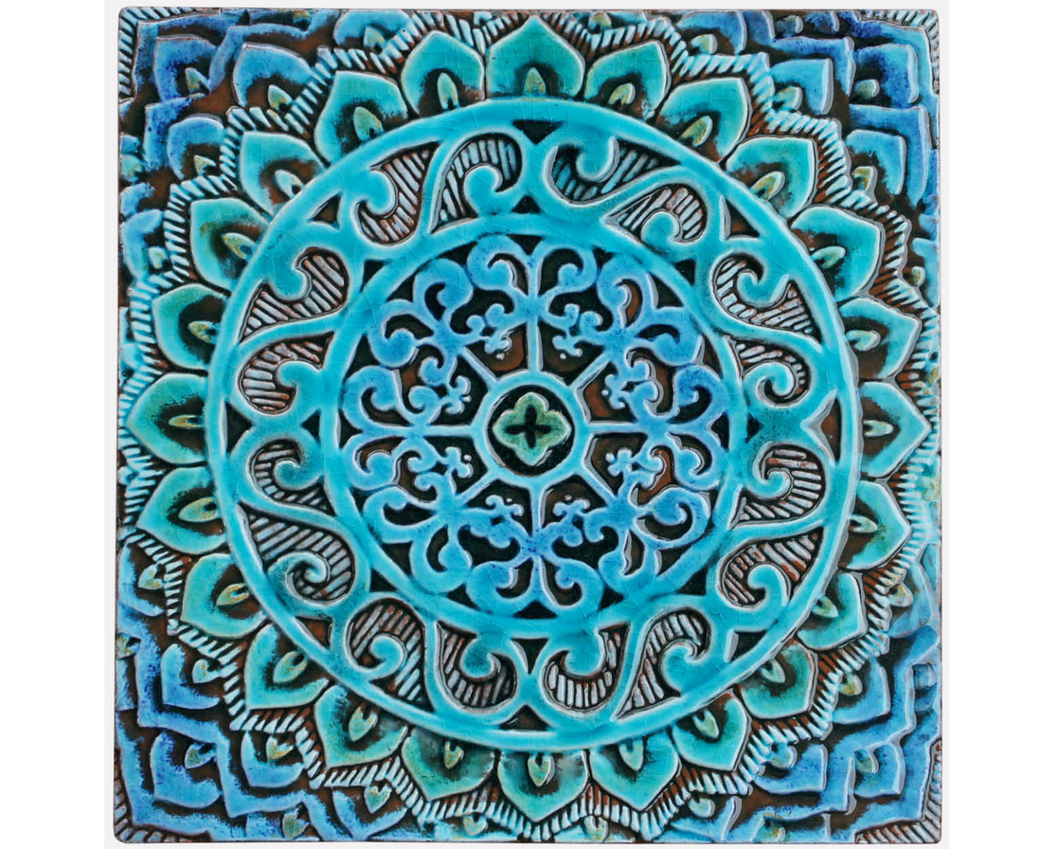 Best ideas about Mandala Wall Art
. Save or Pin Mandala wall hanging made from ceramic exterior wall art Now.