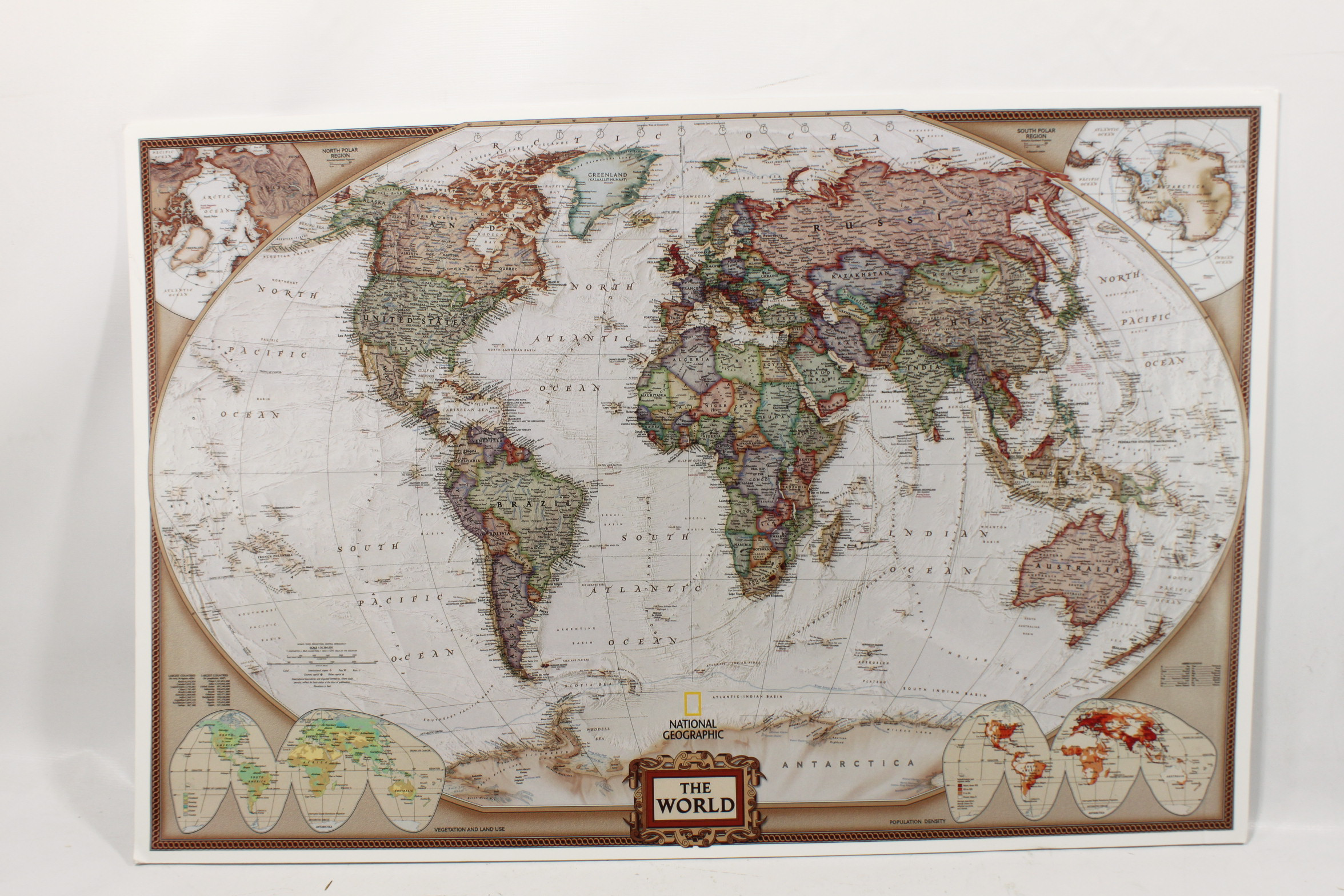 Best ideas about Map Wall Art
. Save or Pin Wall26 Colorful National Geographic Antique World Map Now.