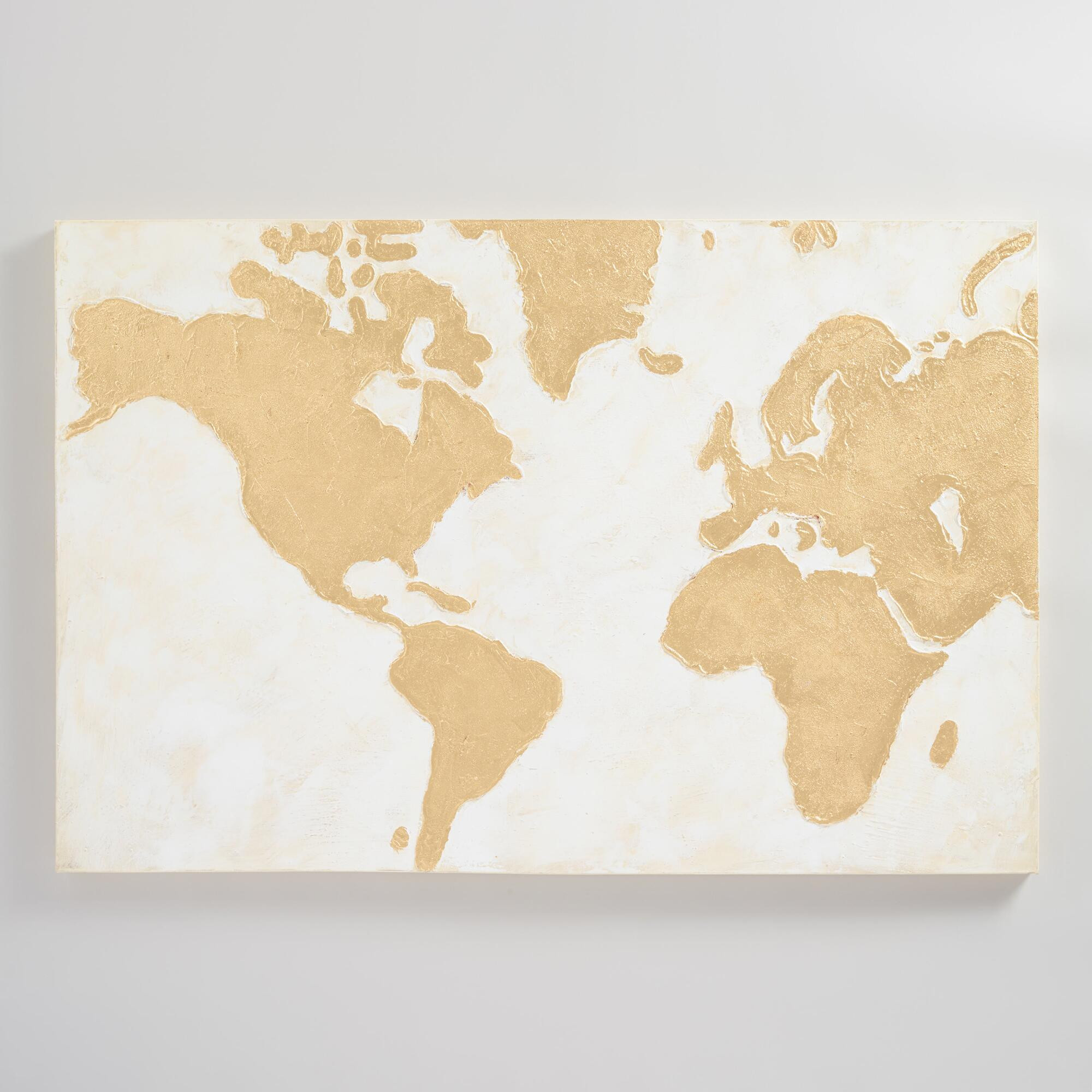 Best ideas about Map Wall Art
. Save or Pin Gilded World Map Wall Art Now.