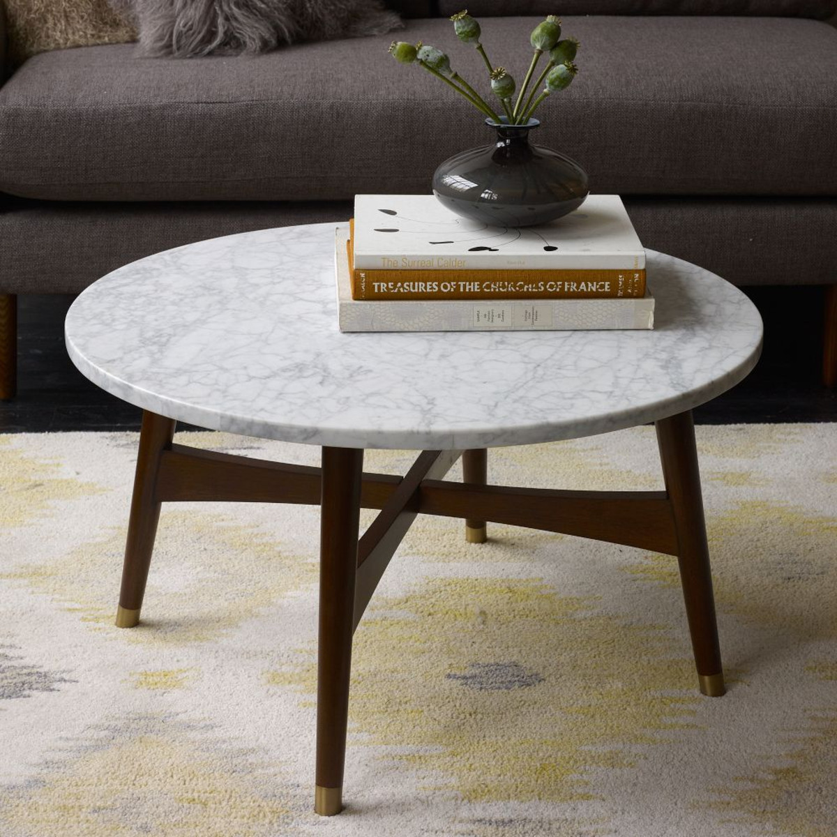 Best ideas about Marble Coffee Table
. Save or Pin Reeve Mid Century Coffee Table Marble Walnut Now.