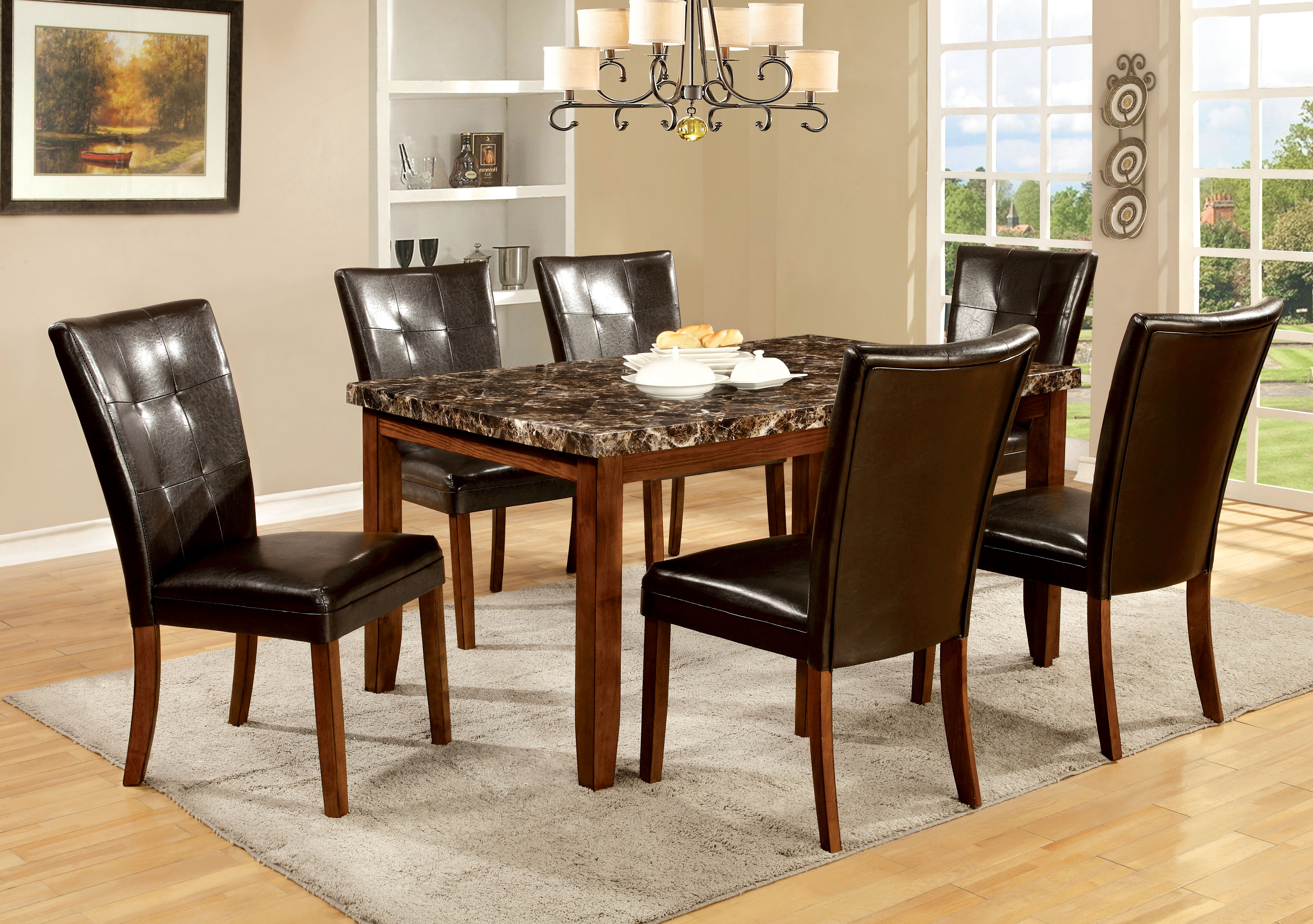 Best ideas about Marble Top Dining Table
. Save or Pin Furniture of America Antique Oak Moralli Faux Marble Top Now.