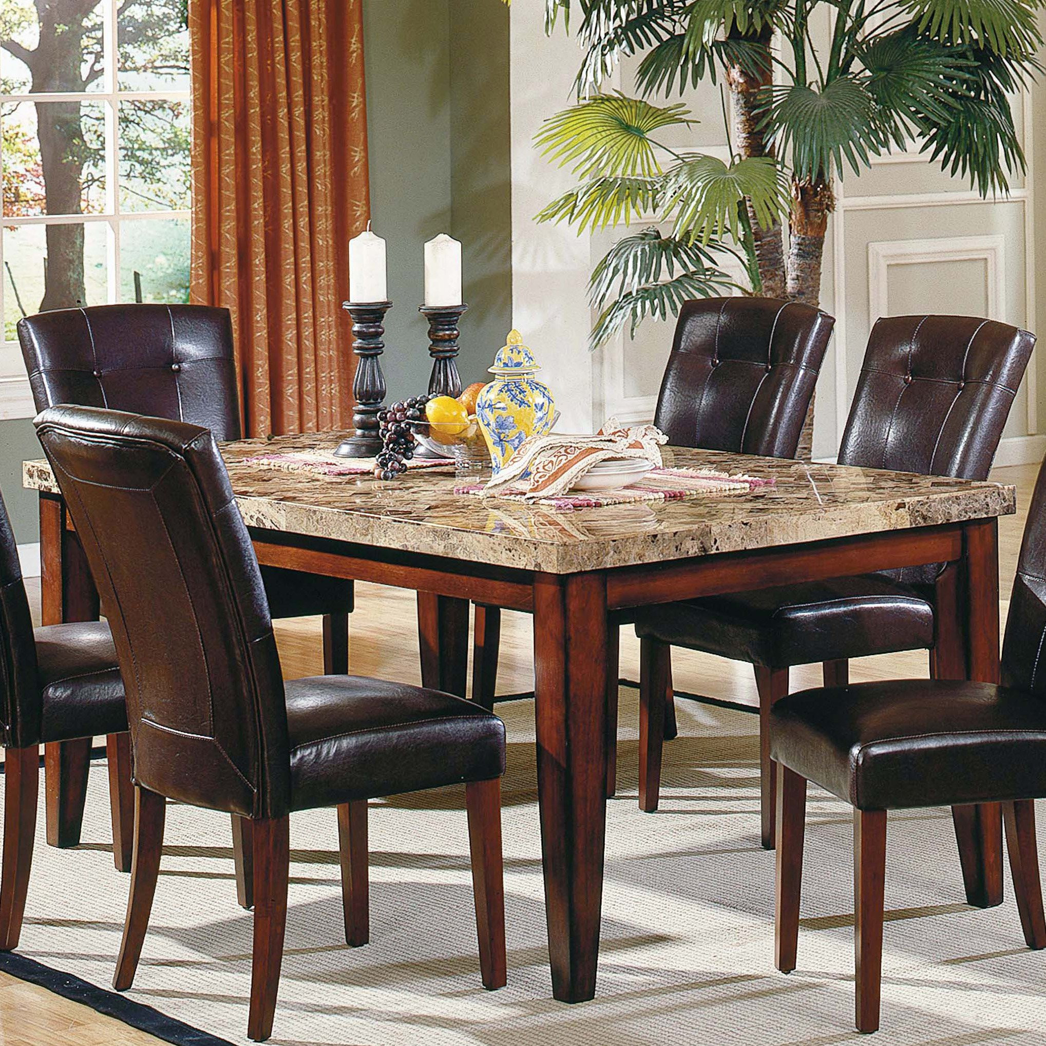 Best ideas about Marble Top Dining Table
. Save or Pin Steve Silver Montibello Marble Top Rectangular Dining Now.